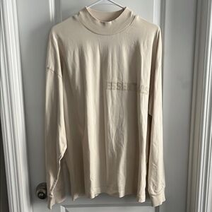 Essentials Cream Long Sleeve Shirt